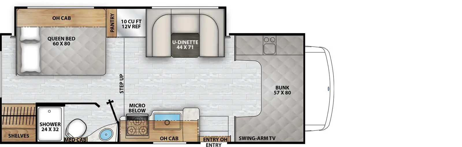 23FS - Ford E-350 Floorplan Image